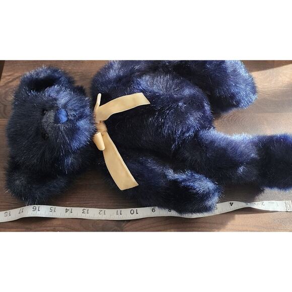 Russ Berrie Alleluia Dark Blue Plush Stuffed Animal Bear Peace - Picture 7 of 7